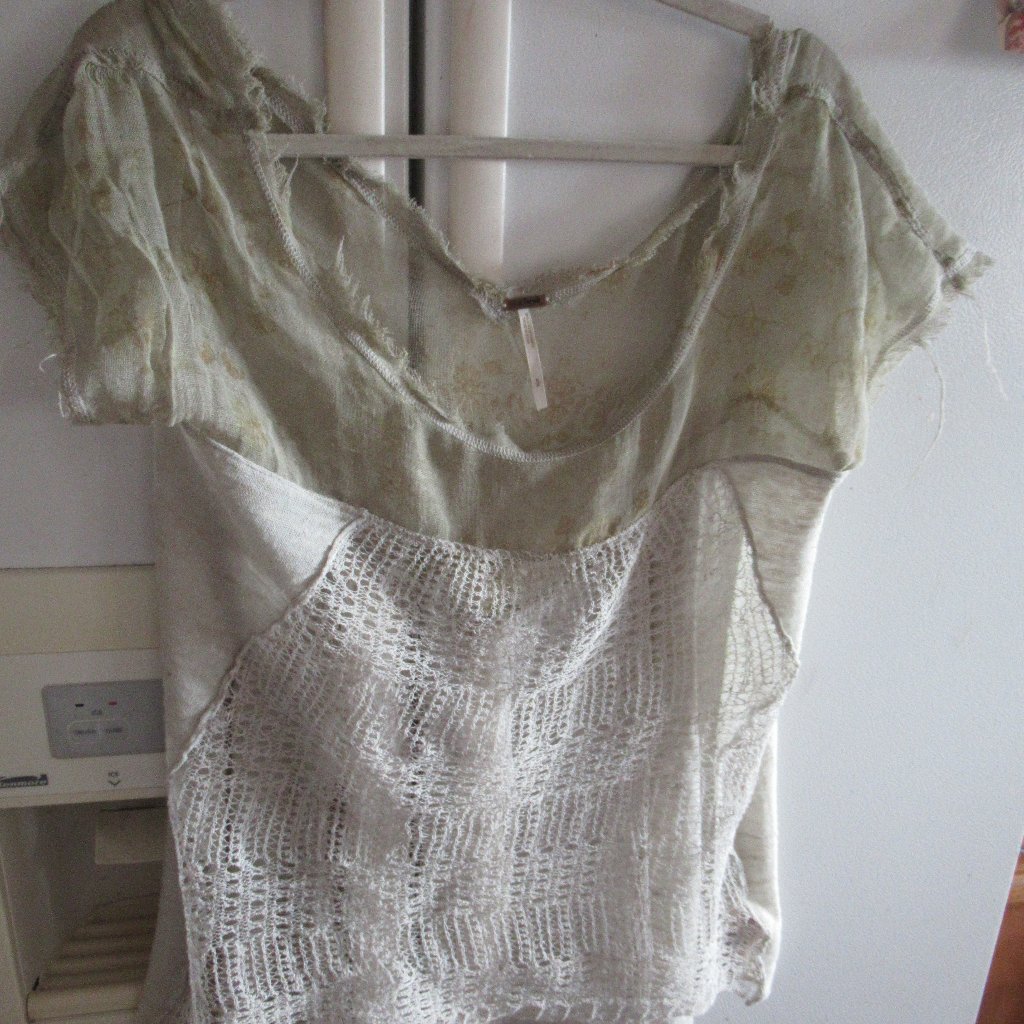 Free People Gauze Artsy Airy Top Tunic Oversized Sz S